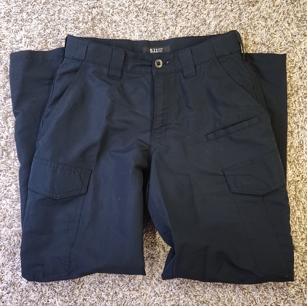 2 Pairs 5.11 Tactical Men's Fast-Tac Cargo Pants, Water-Resistant Finish 30x30